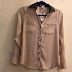 Express Beige Portofino Shirt